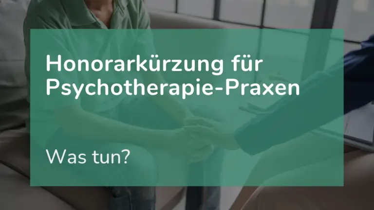 Eine Psychotherapeutin führt nach der Honorarkürzung eine Therapiestunde durch.
