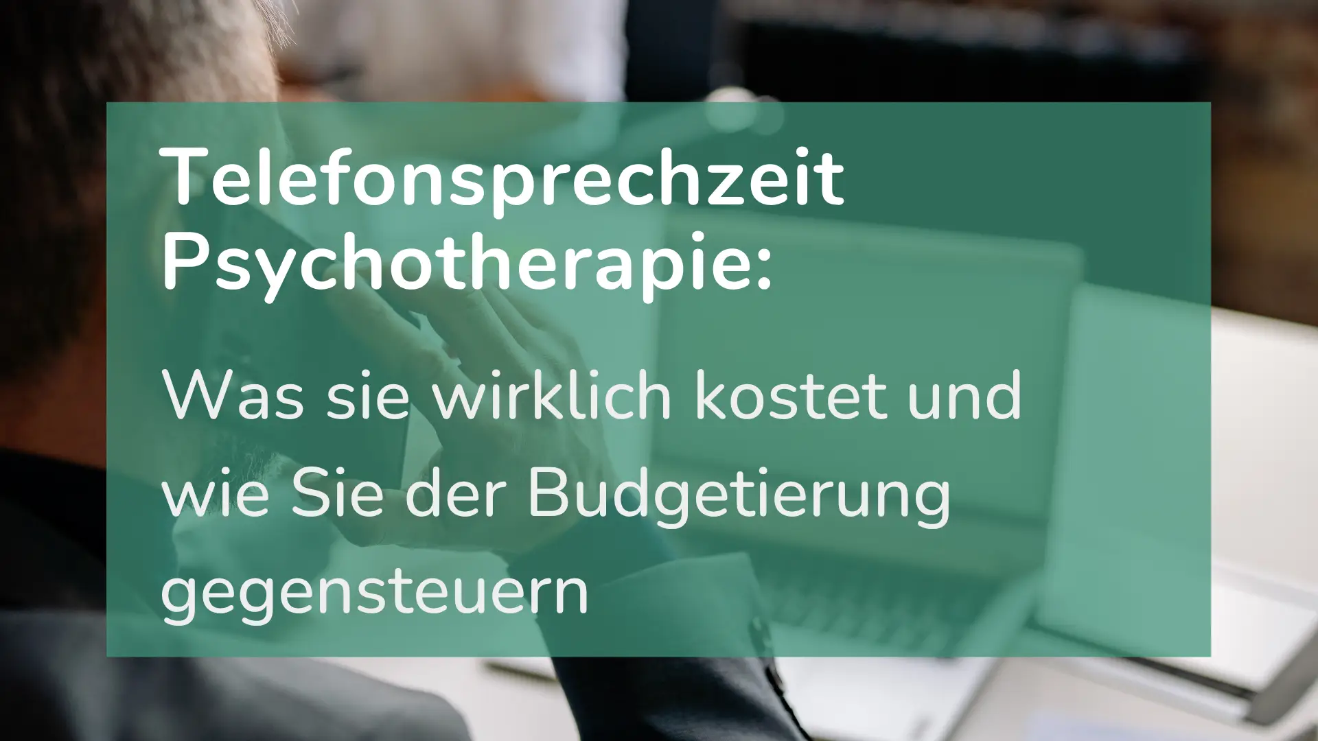 Eine Psychotherapeutin überlegt, wie sie die Telefonsprechzeit abgeben kann