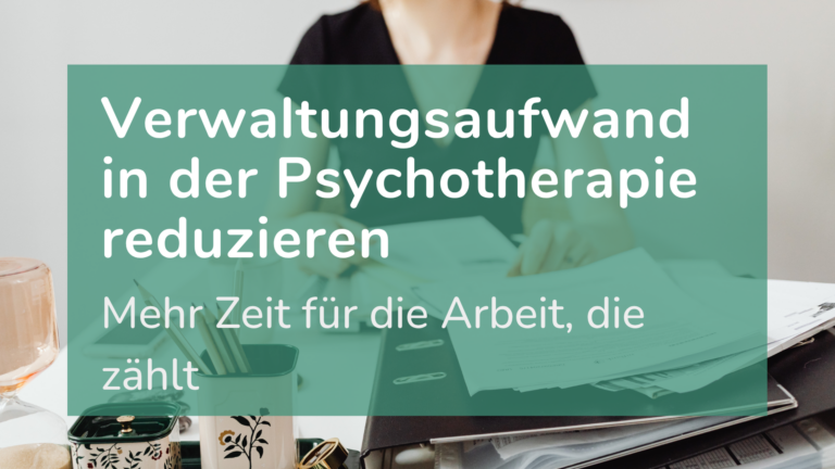 Eine Psychotherapeutin verbringt zu viel Zeit mit administrativem Aufwand